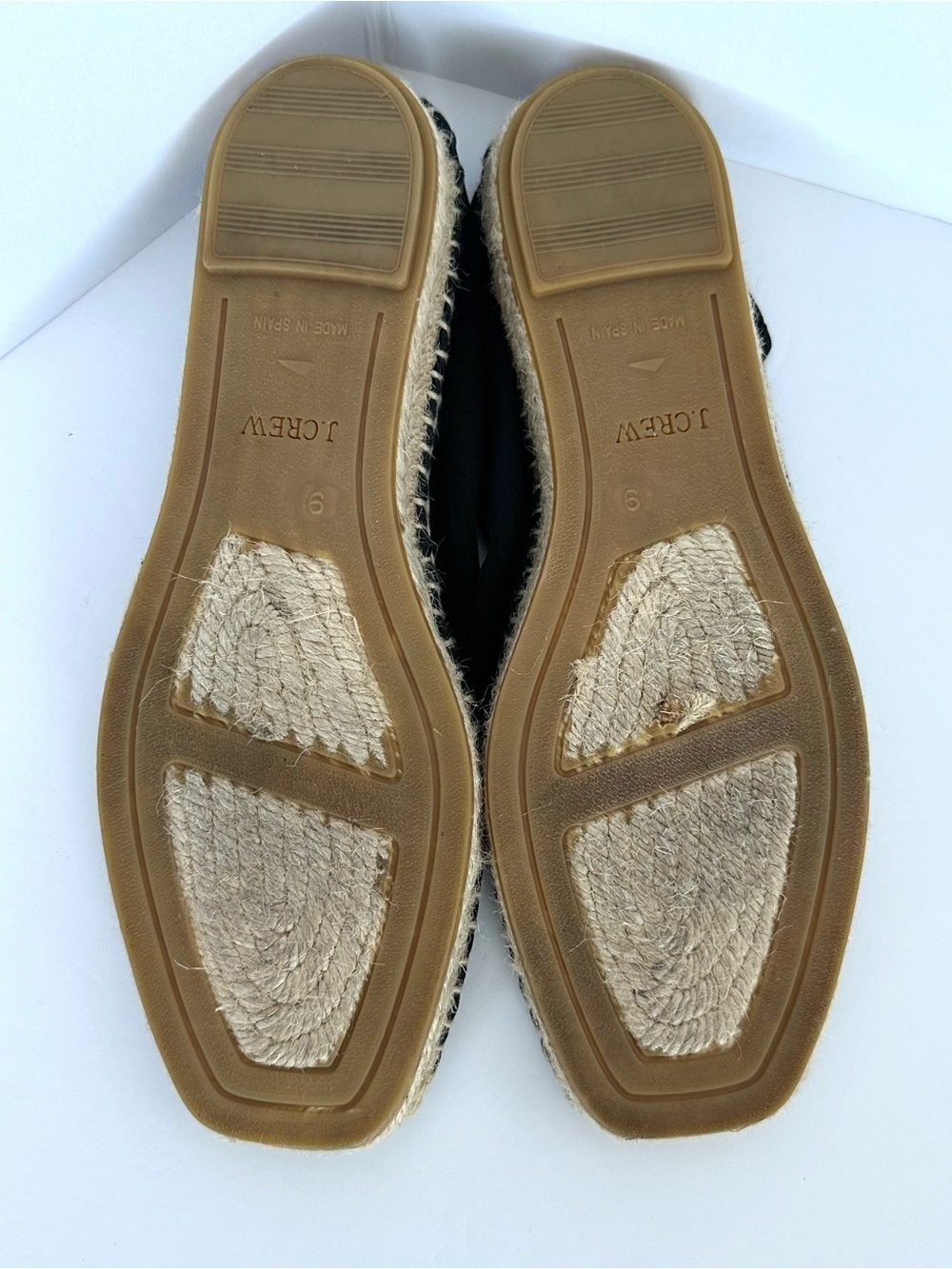 J.Crew Made in Spain Espadrille Flats in Black Mesh | 9 | EUC - Picture 3 of 12